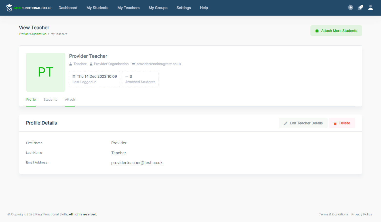 Then click on Attach