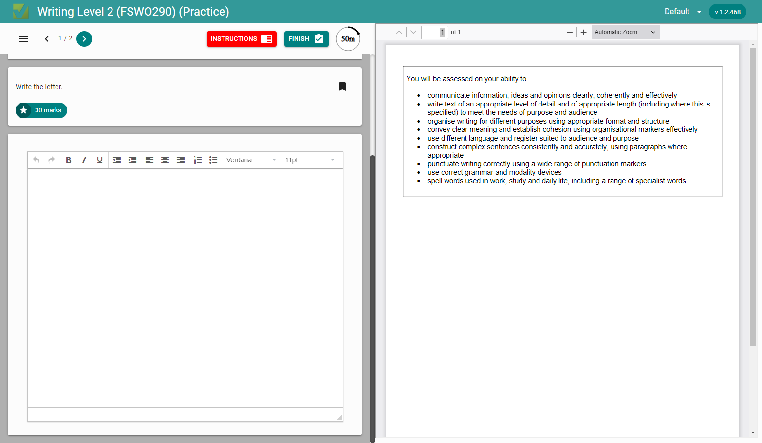 You can use the features in the bar at the top of the text box to format your answer.
