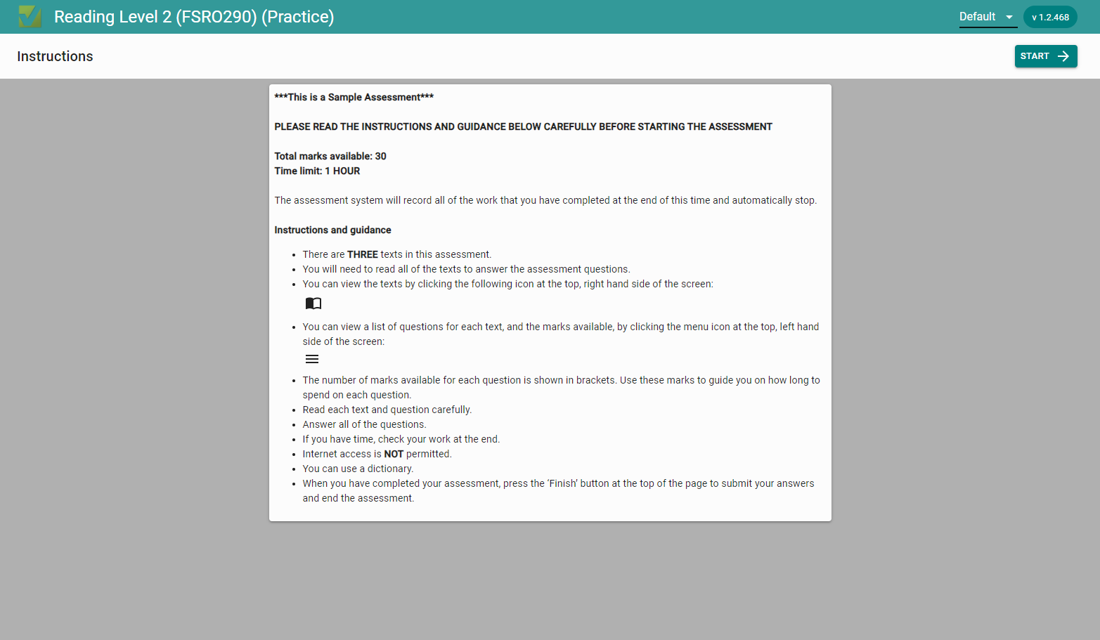 You can change the colours of the page if this is something you require. Click default.
