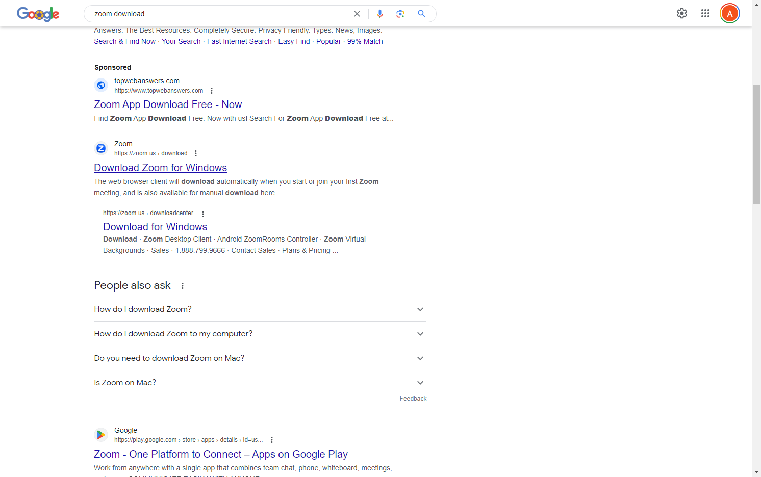 Google search 